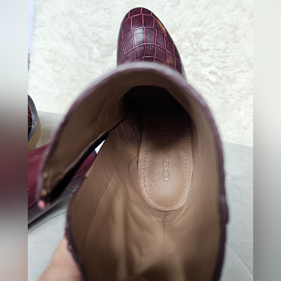 Coach Brielle Croc-embossed leather ankle boots - Picture 11 of 13